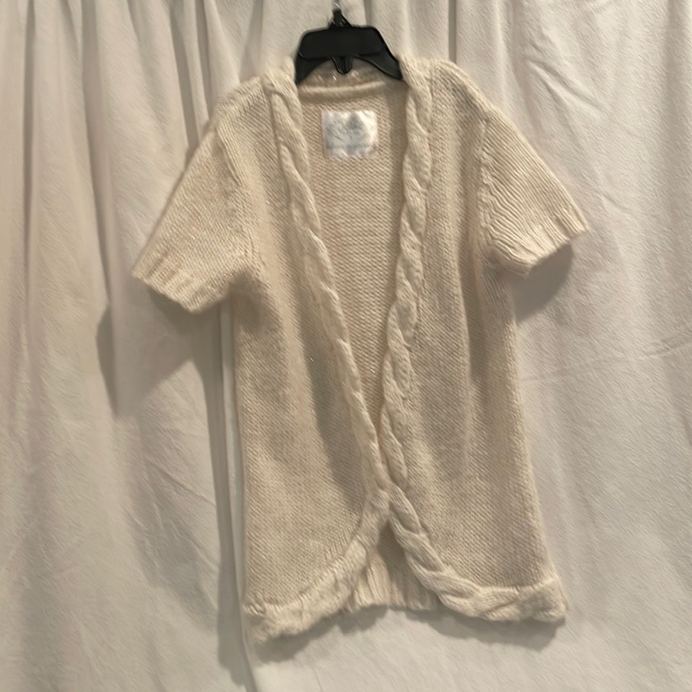 Justice believe in yourself Cream/Metallic Cardigan
